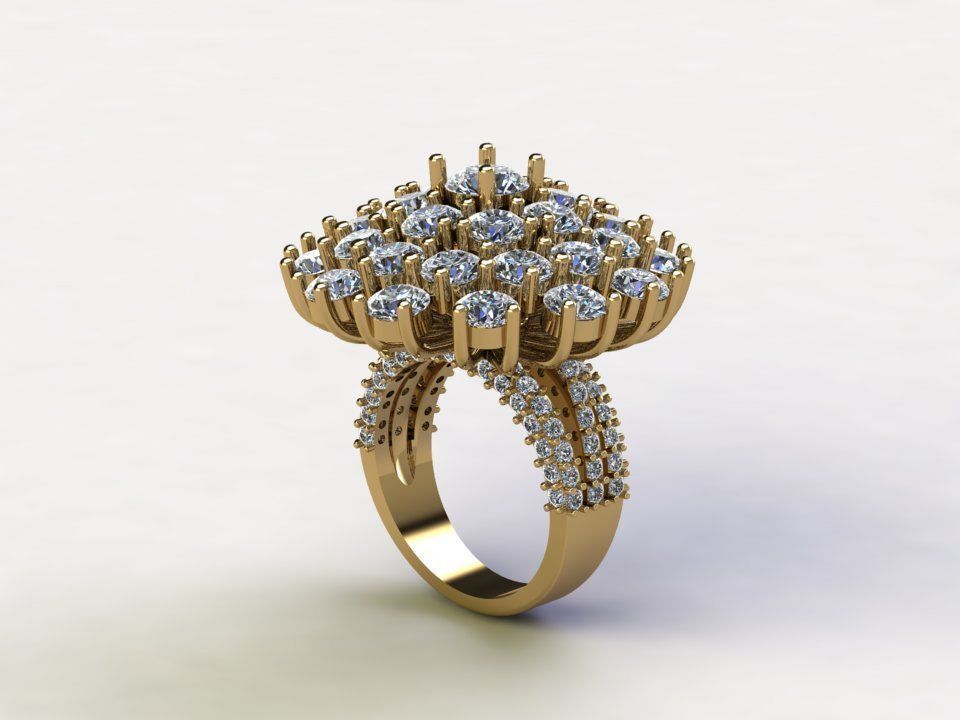 women ring R97 3D model_1