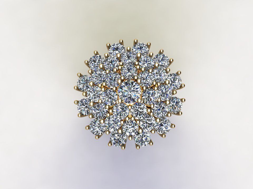 women ring R97 3D model_4