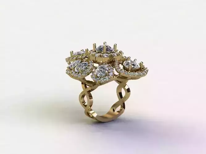 women ring design popular use natural gem R95