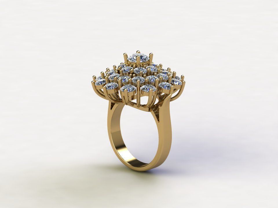 Women ring design popular 3dm cad file R93 3D model_1