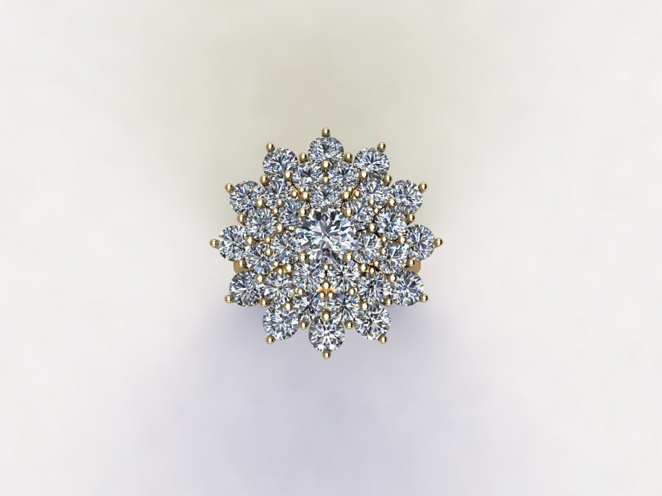 Women ring design popular 3dm cad file R93 3D model_4