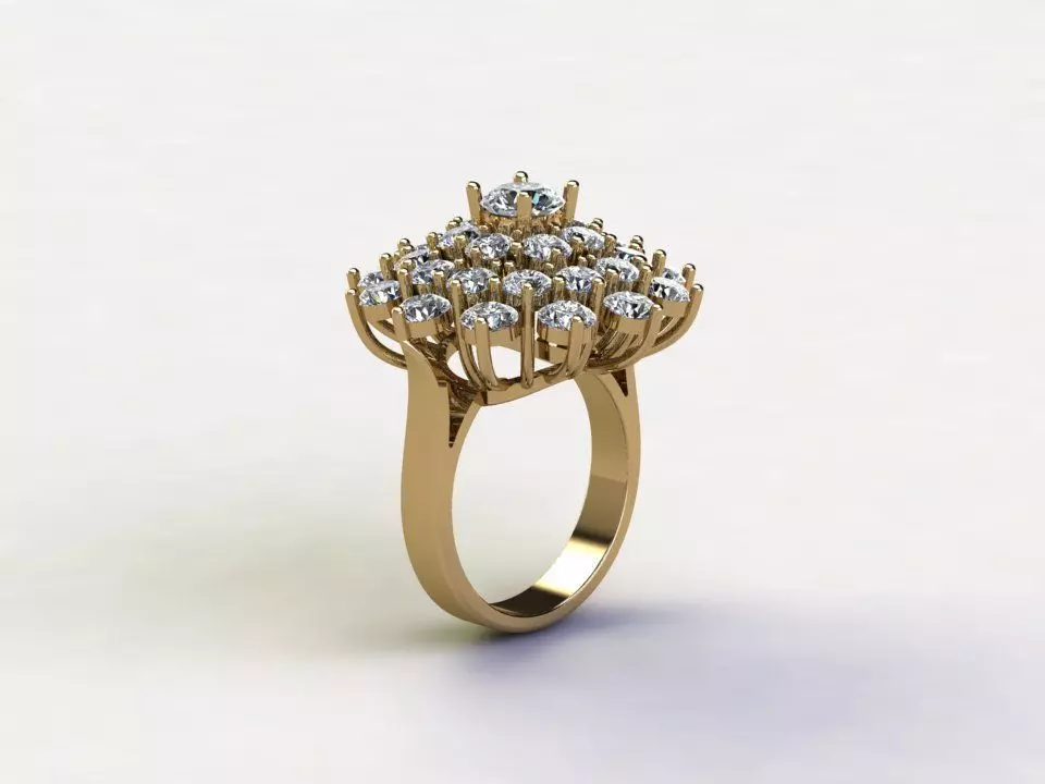 Women ring design popular 3dm cad file R93 3D model_0