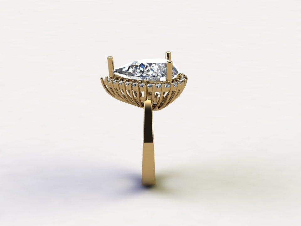 Women Ring cad file design R90 3D model_5