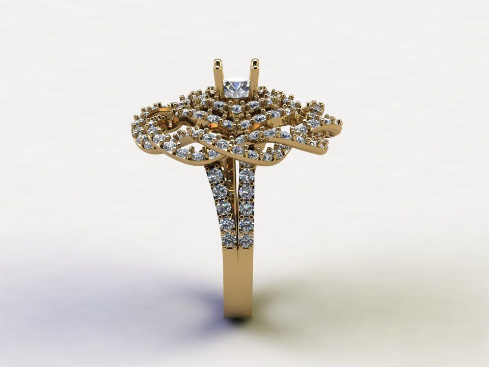 women ring design cad file R86 3D model_5