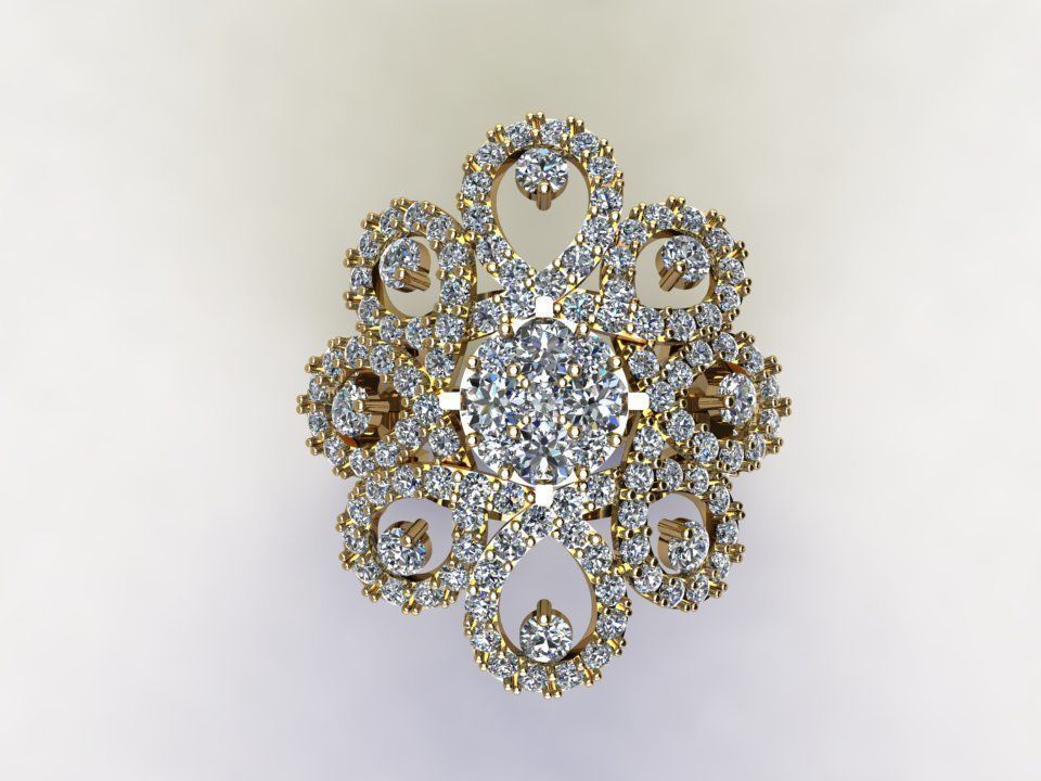 women ring in Asia also popular too R85 3D model_4