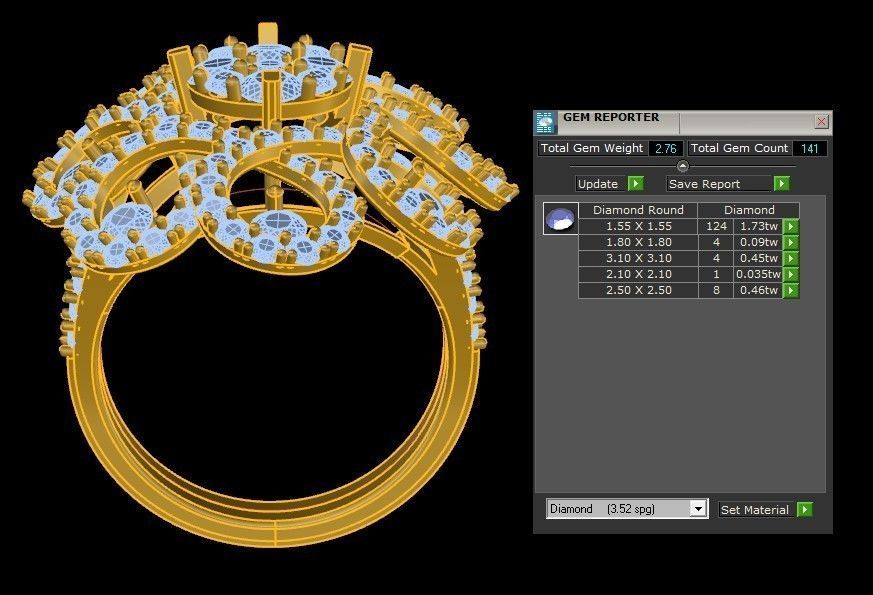 women ring in Asia also popular too R85 3D model_2