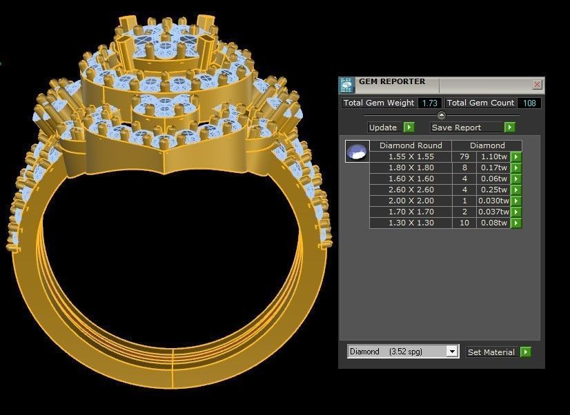 Women ring 2020 modeling pop star R83 3D model_2