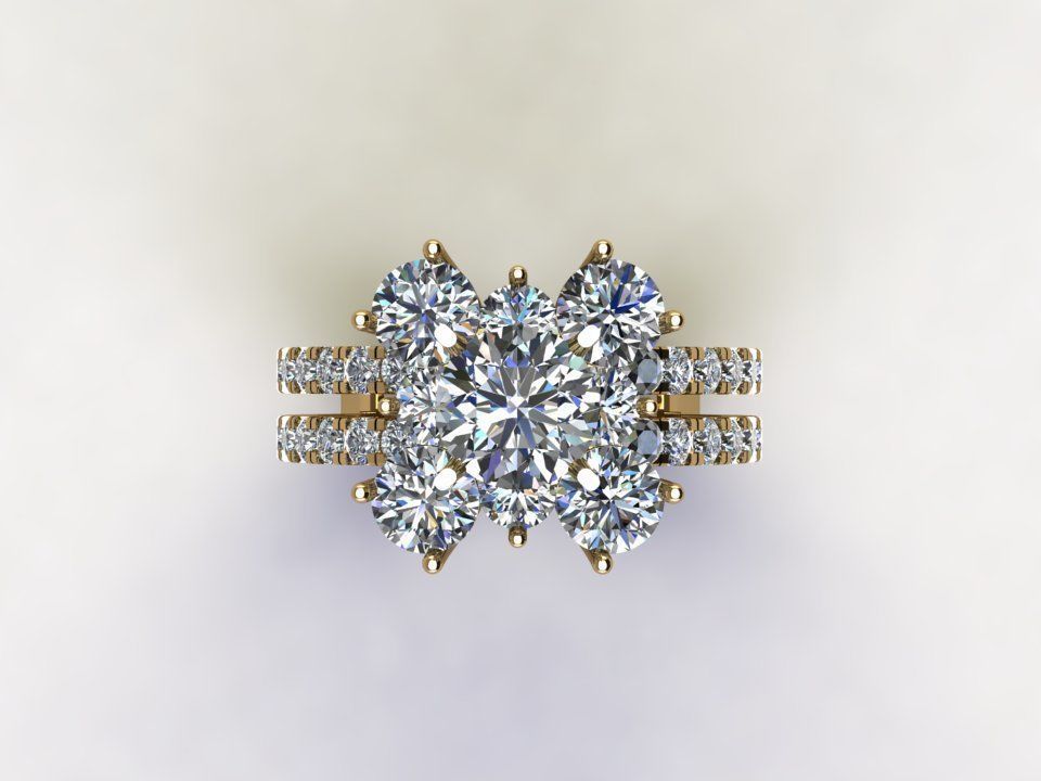 Popular famous ring model design in asia R81 3D model_4