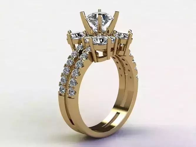 Popular famous ring model design in asia R81