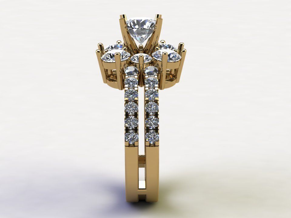 Popular famous ring model design in asia R81 3D model_5