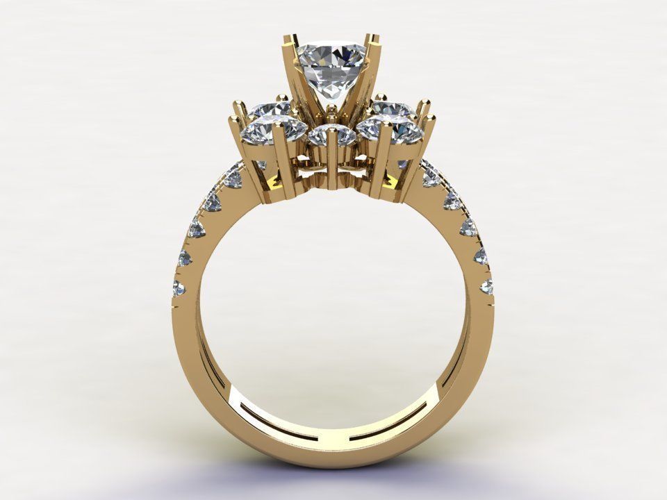 Popular famous ring model design in asia R81 3D model_2