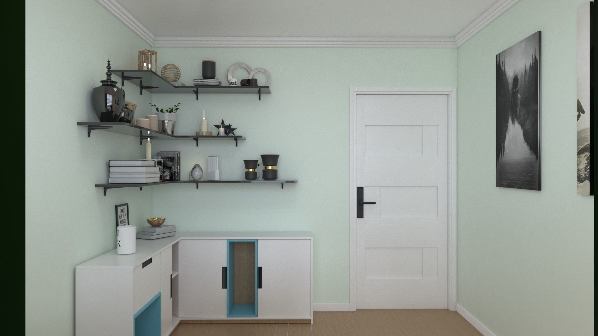 home office 3D model_3