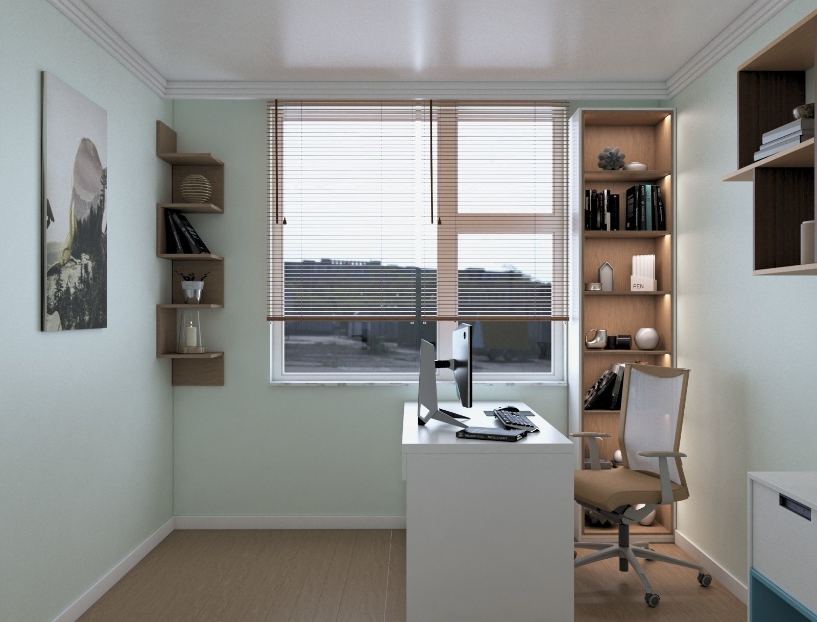 home office 3D model_4