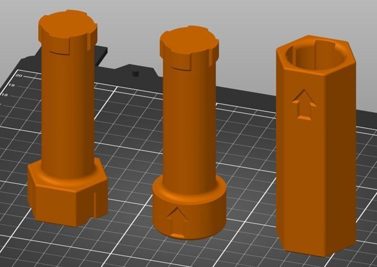 Rotating Paint Handle 3D model 3D printable CGTrader