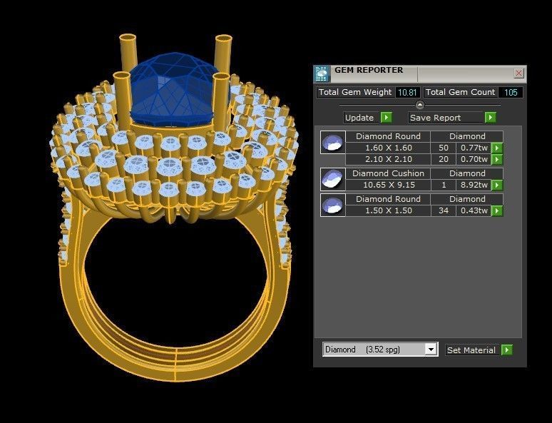 women ring 2020 design in Asia Popular model R67 3D model_2