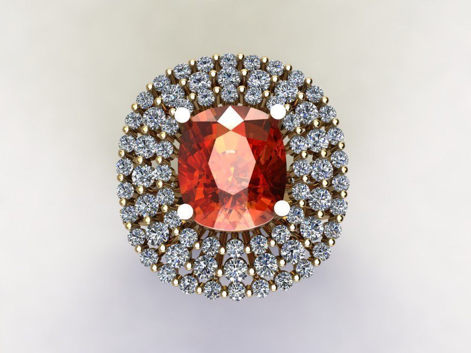 women ring 2020 design in Asia Popular model R67 3D model_4