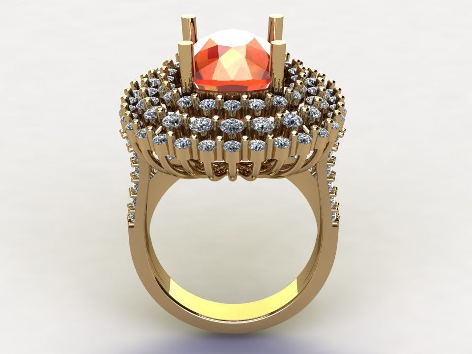 women ring 2020 design in Asia Popular model R67 3D model_3