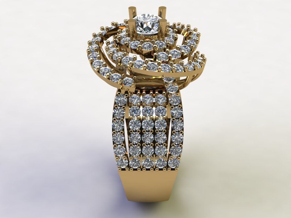 women ring 2020 design cad file R63 3D model_5