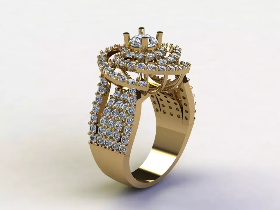 women ring 2020 design cad file R63 3D model_0