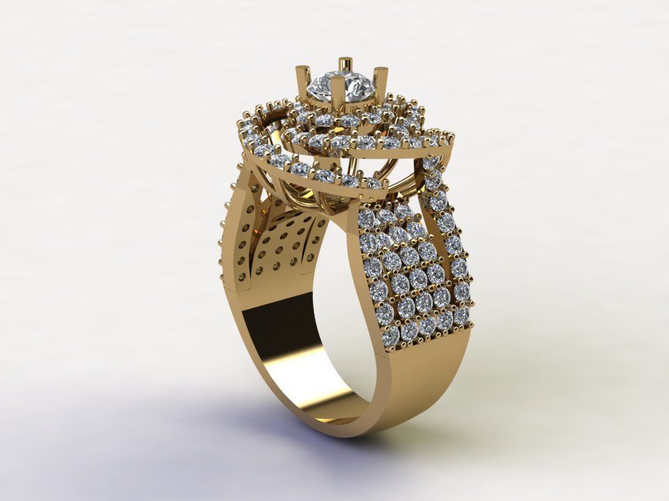 women ring 2020 design cad file R63 3D model_1