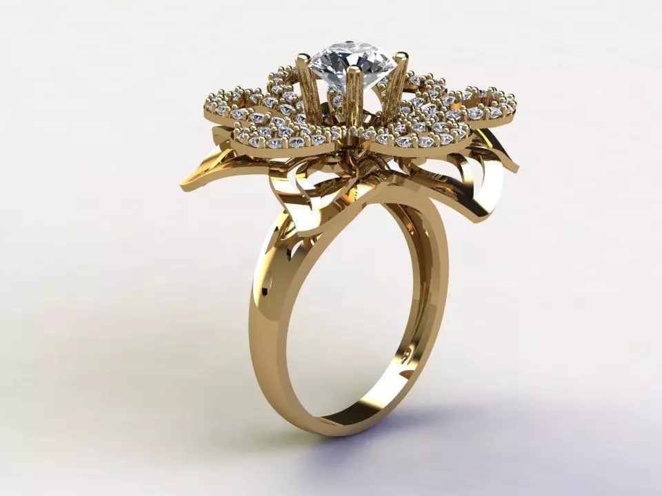 women ring popular in Asia 2020 cad file R62 3D model_0