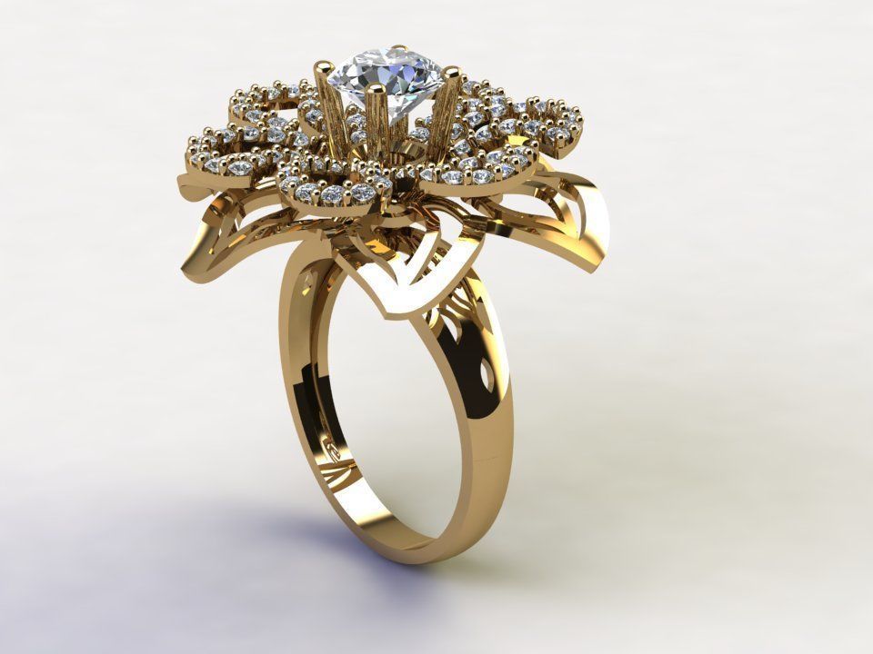 women ring popular in Asia 2020 cad file R62 3D model_1