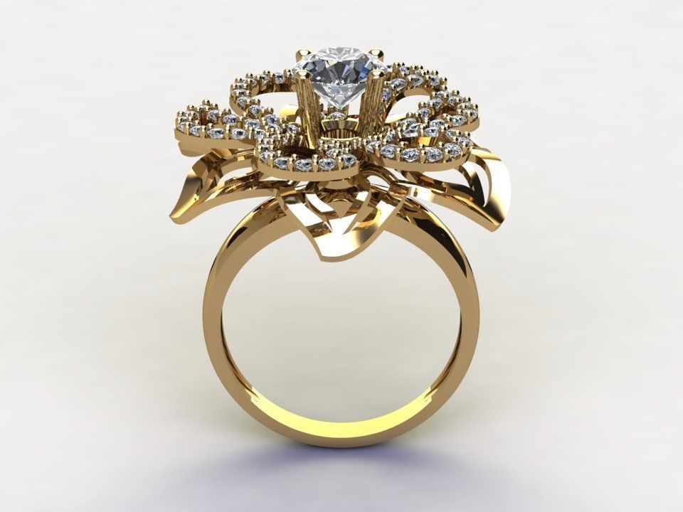 women ring popular in Asia 2020 cad file R62 3D model_3