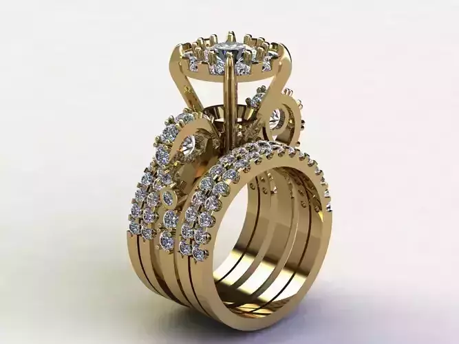 New women ring 2020 3dem design cad file R54