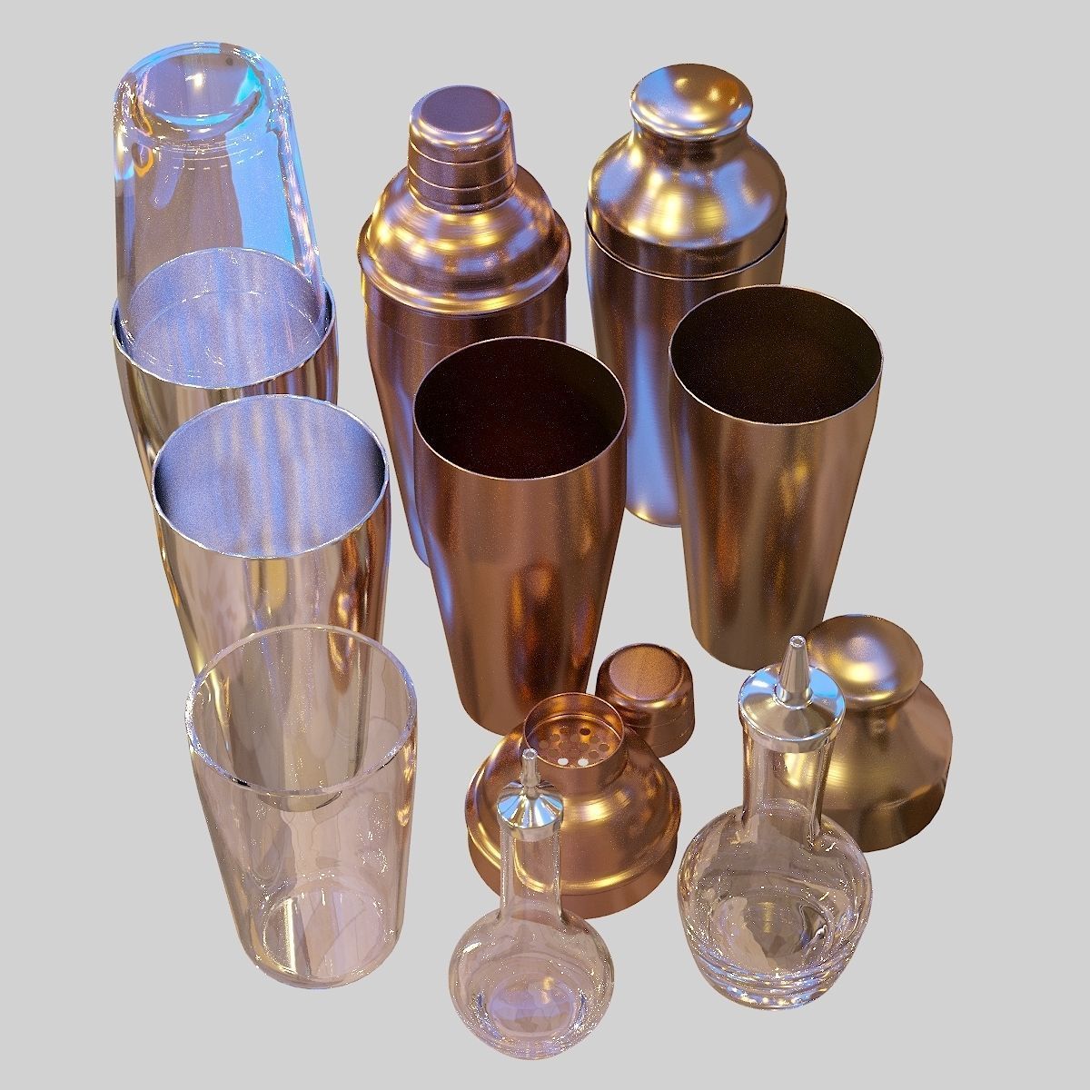 Bartender Tools Set 03 3D model_2