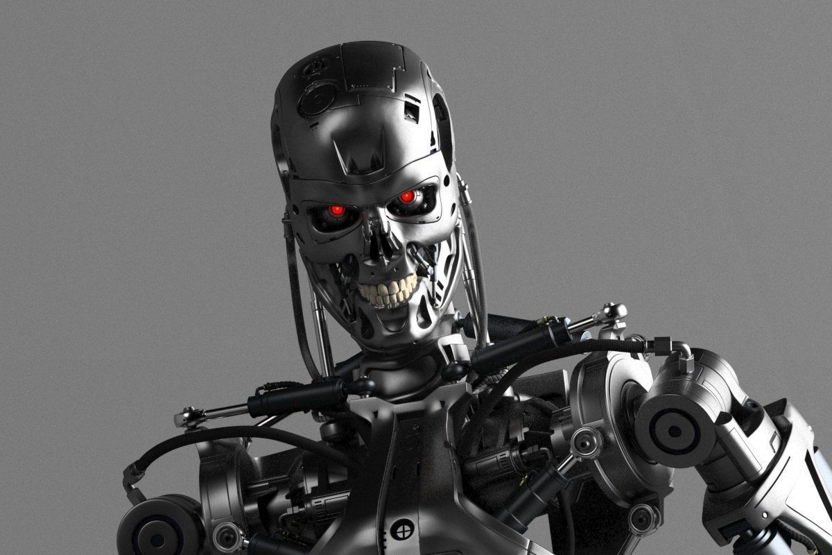 Terminator T-800 Endoskeleton Rekvizit 3D model_4