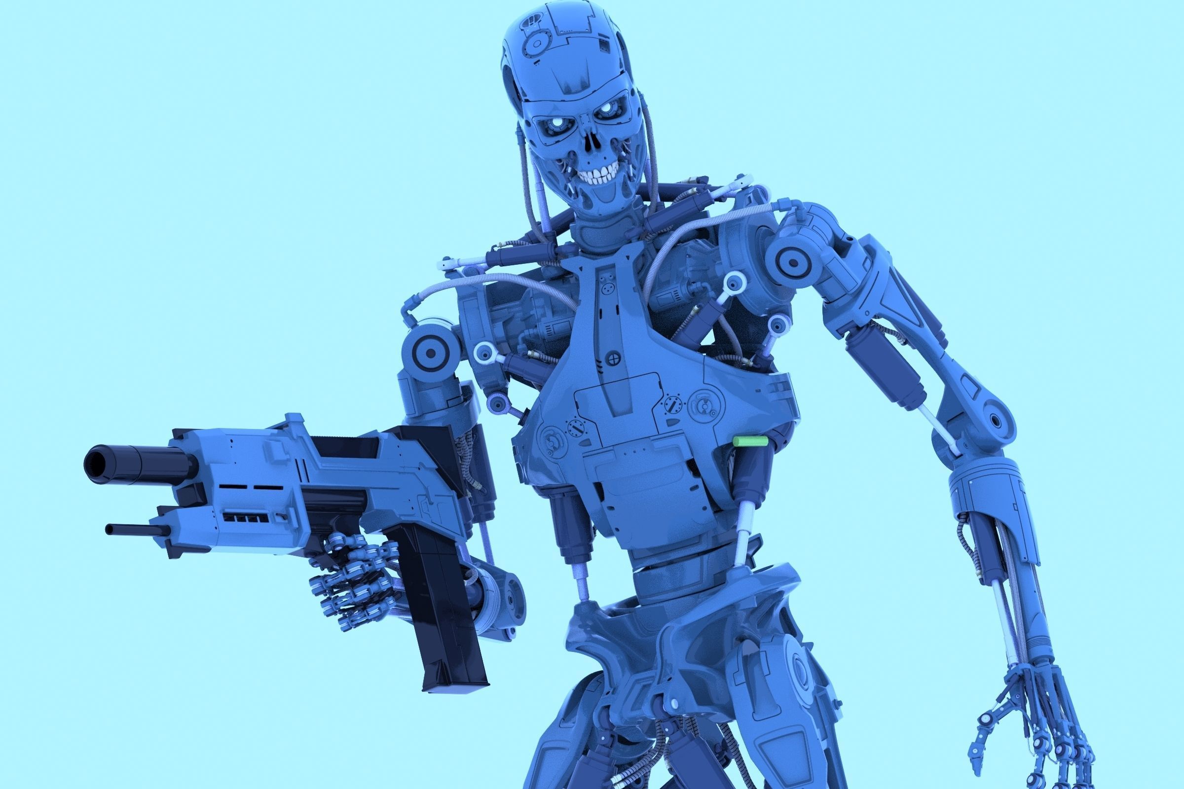 Terminator T-800 Endoskeleton Rekvizit 3D model_38