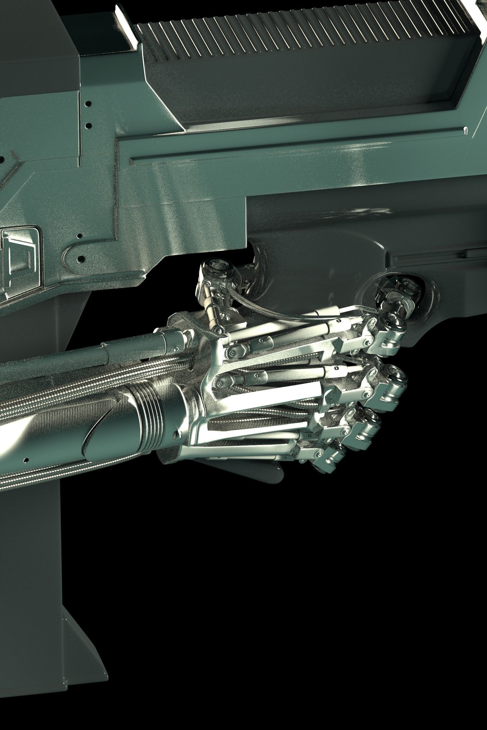 Terminator T-800 Endoskeleton Rekvizit 3D model_24
