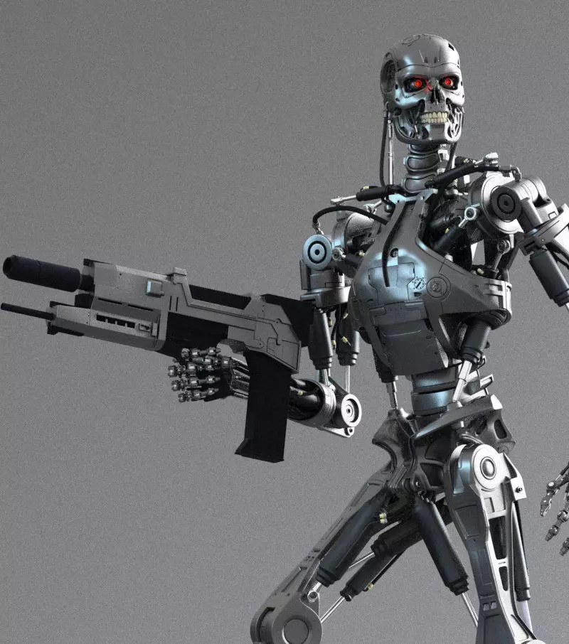 Terminator T-800 Endoskeleton Rekvizit 3D model_0