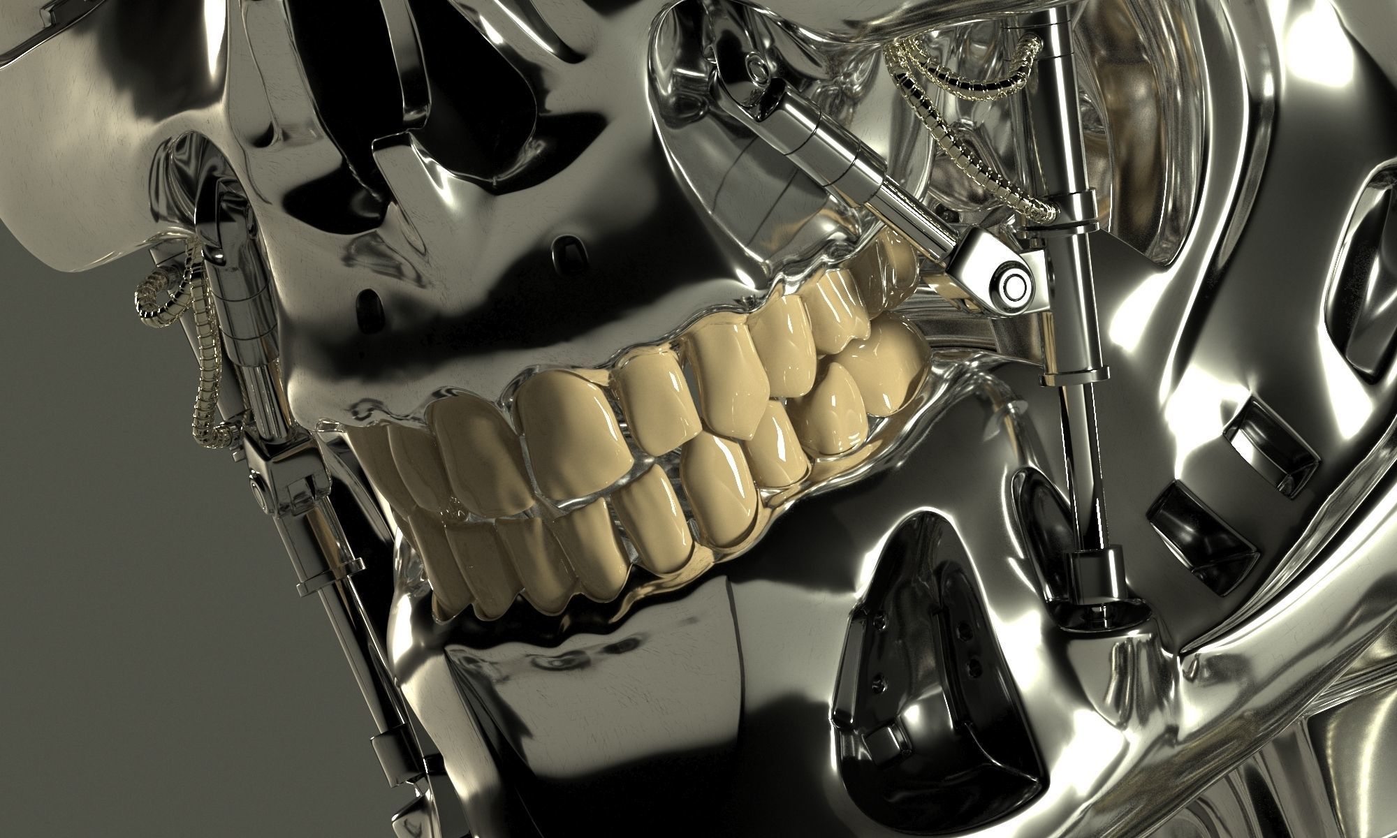 Terminator T-800 Endoskeleton Rekvizit 3D model_34