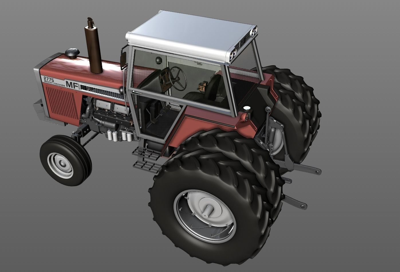 MASSEY FERGUSON 2775 Tractor 1978 3D model_10