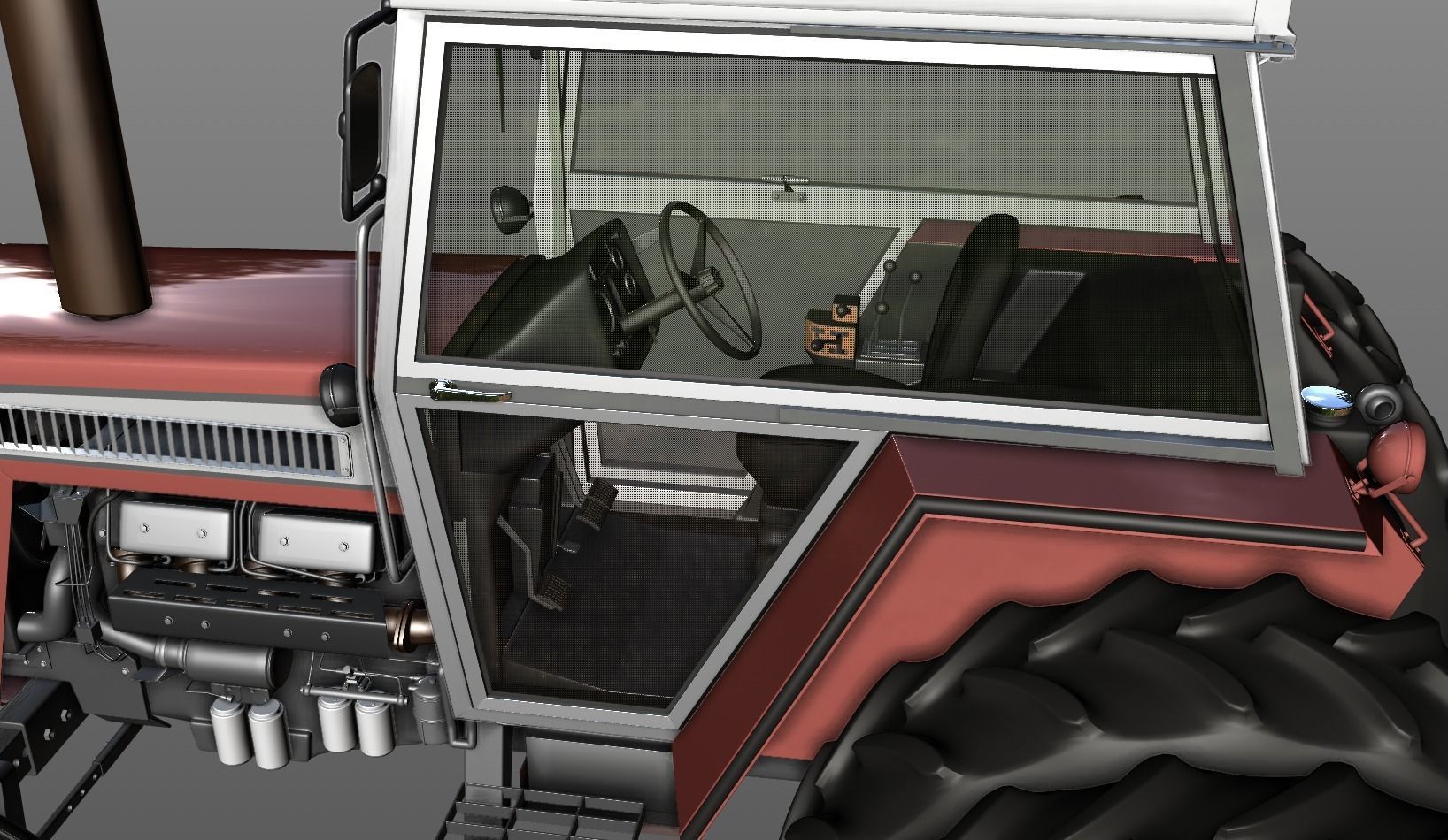 MASSEY FERGUSON 2775 Tractor 1978 3D model_12