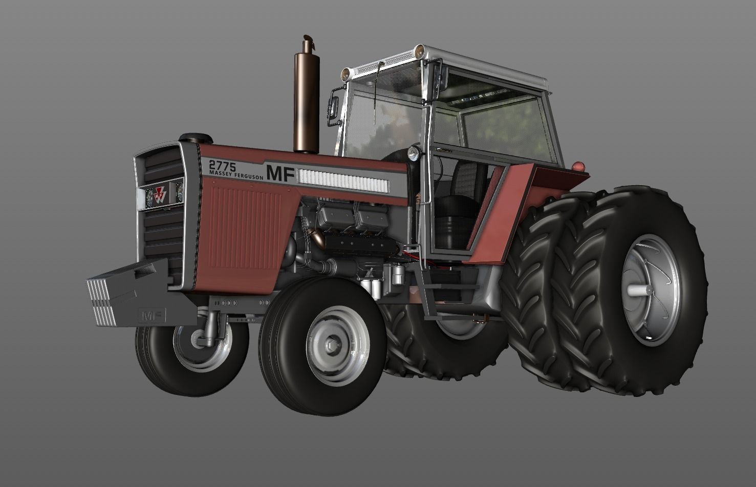 MASSEY FERGUSON 2775 Tractor 1978 3D model_9