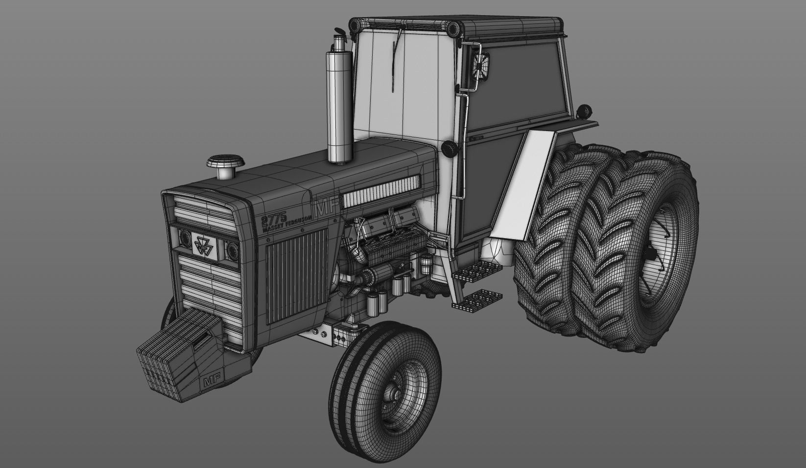 MASSEY FERGUSON 2775 Tractor 1978 3D model_14