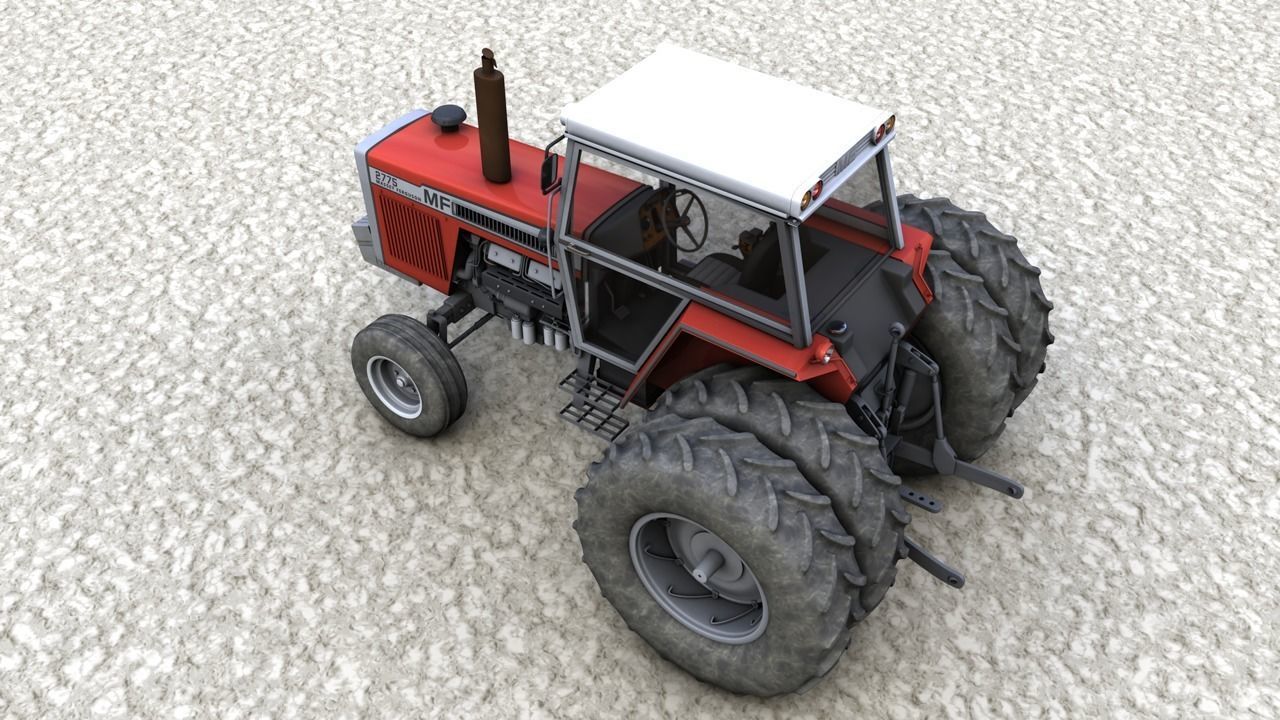 MASSEY FERGUSON 2775 Tractor 1978 3D model_8