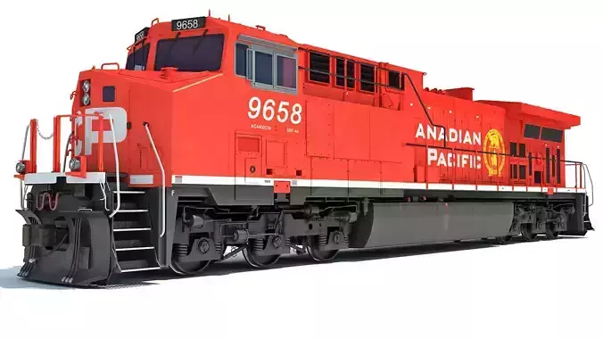 Canadian Pacific Locomotive 3D model