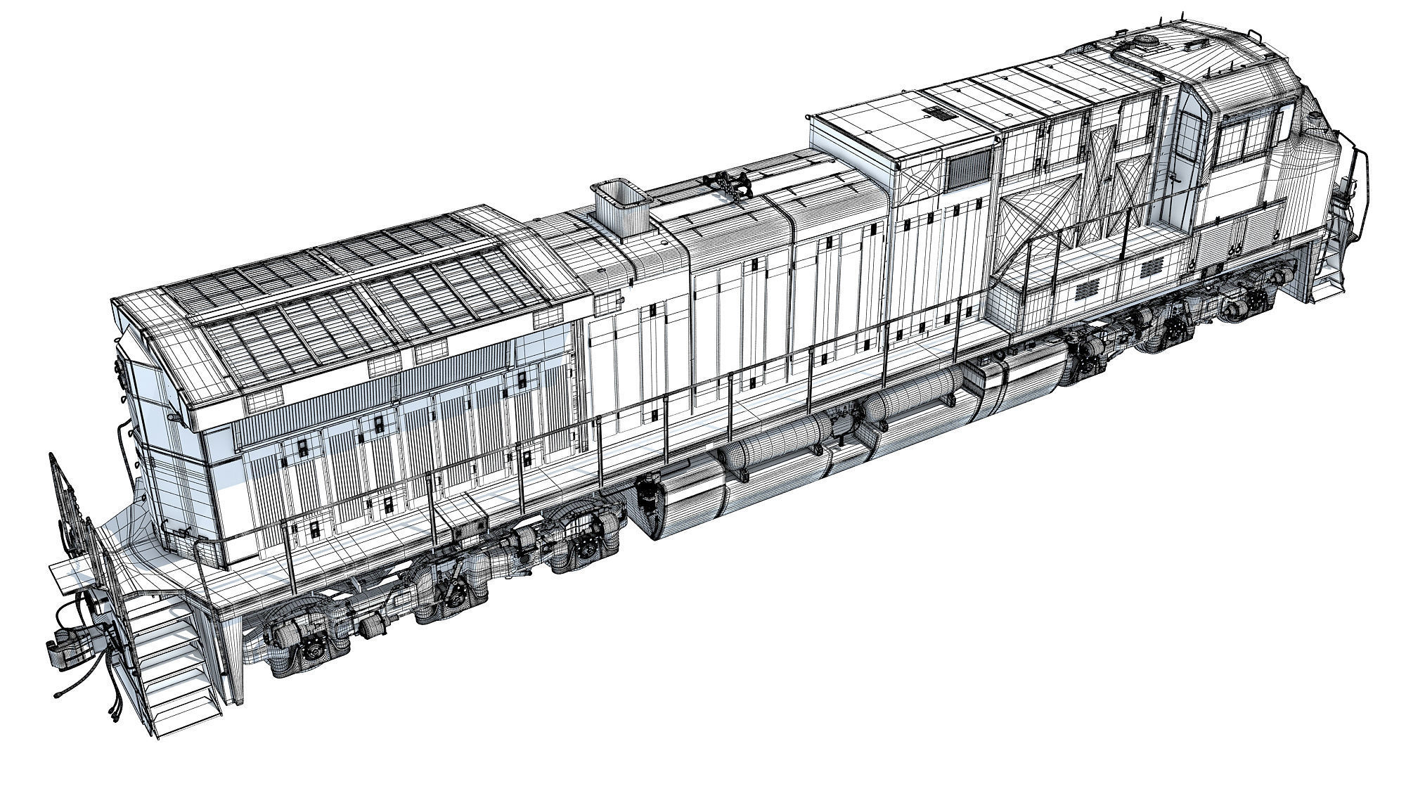 Canadian Pacific Locomotive 3D model_25