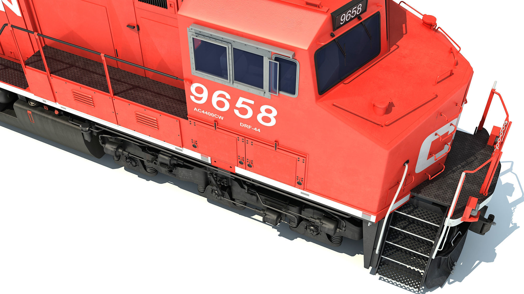 Canadian Pacific Locomotive 3D model_22