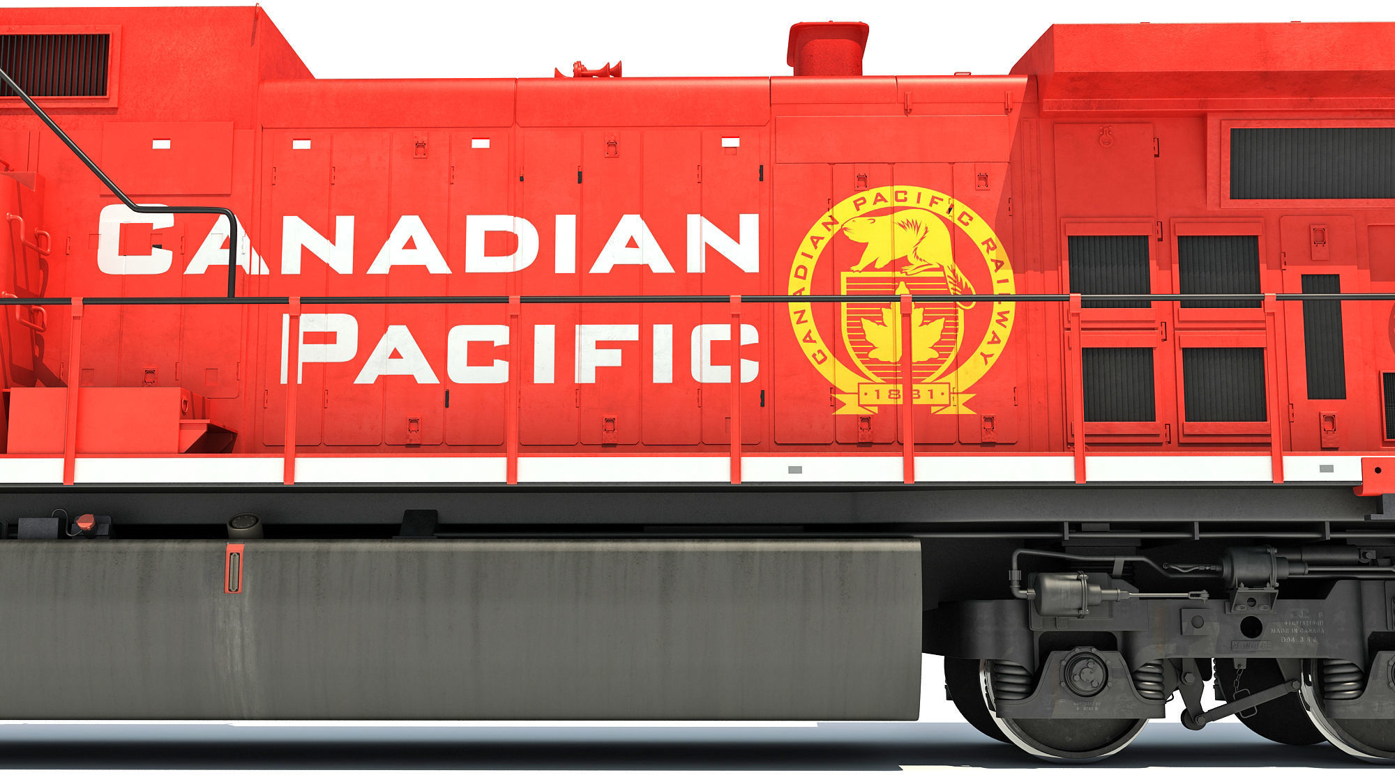 Canadian Pacific Locomotive 3D model_17