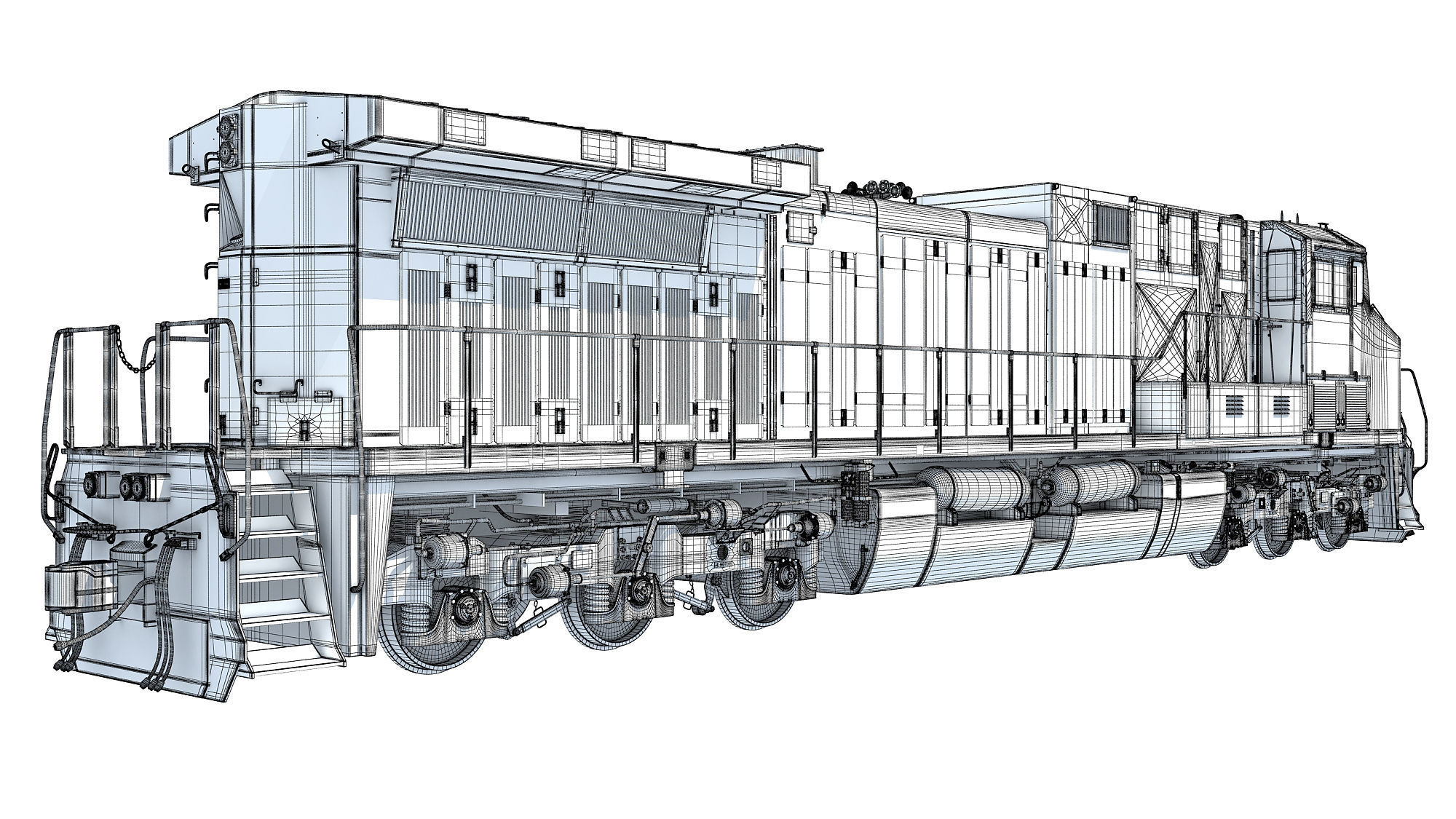 Canadian Pacific Locomotive 3D model_26
