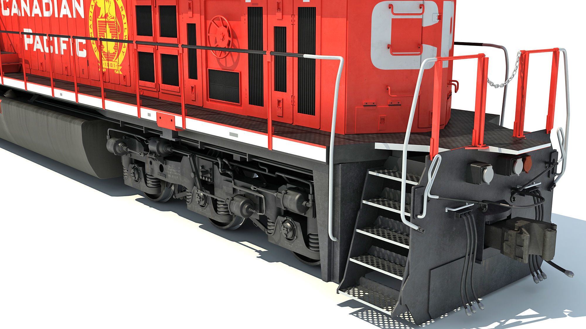 Canadian Pacific Locomotive 3D model_18