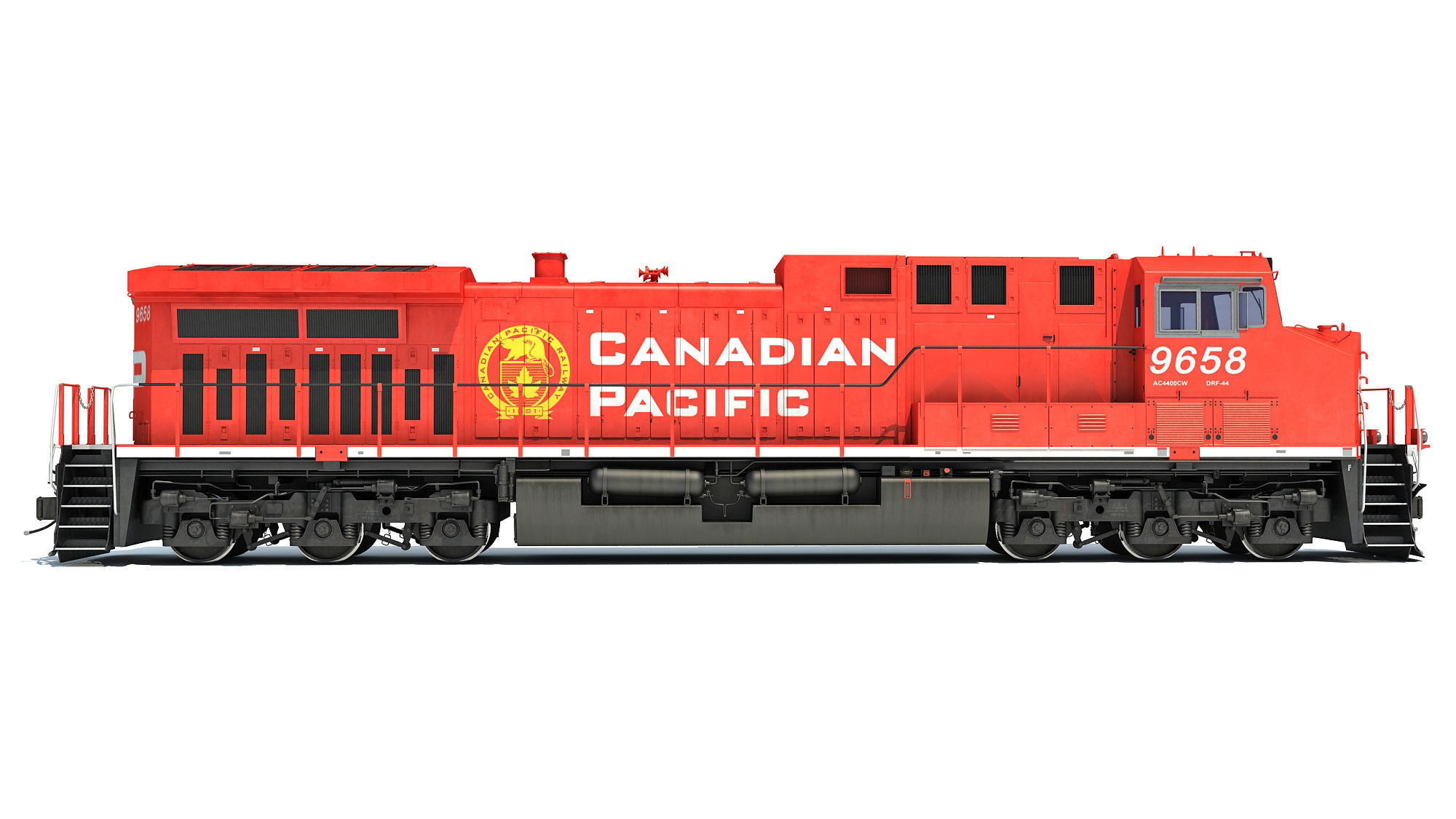 Canadian Pacific Locomotive 3D model_6