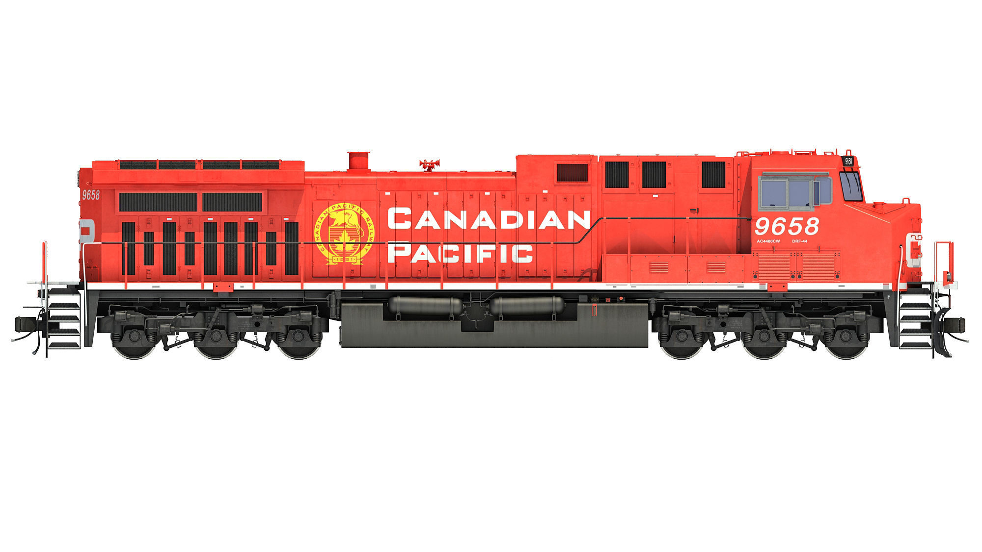 Canadian Pacific Locomotive 3D model_16