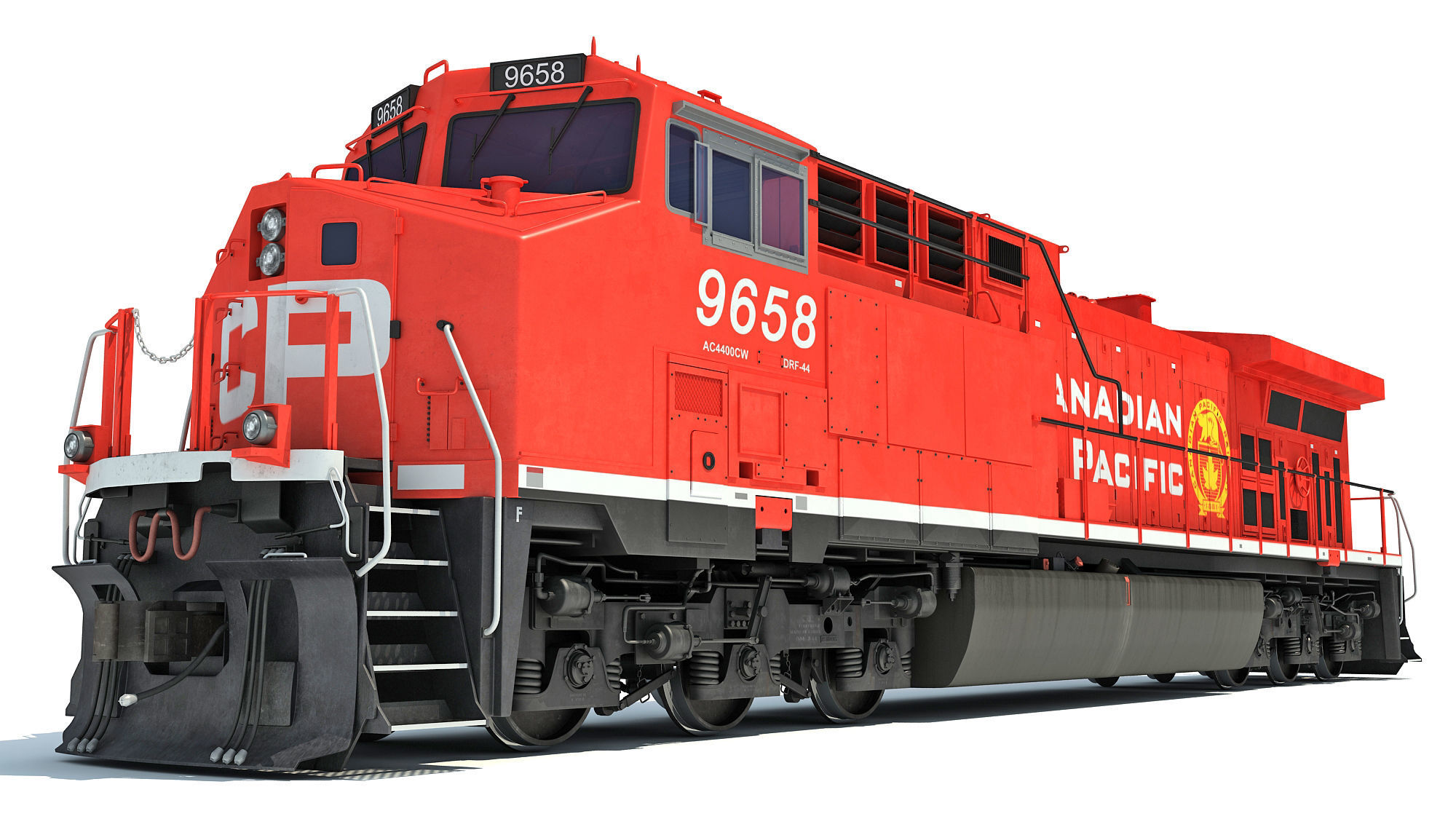 Canadian Pacific Locomotive 3D model_9