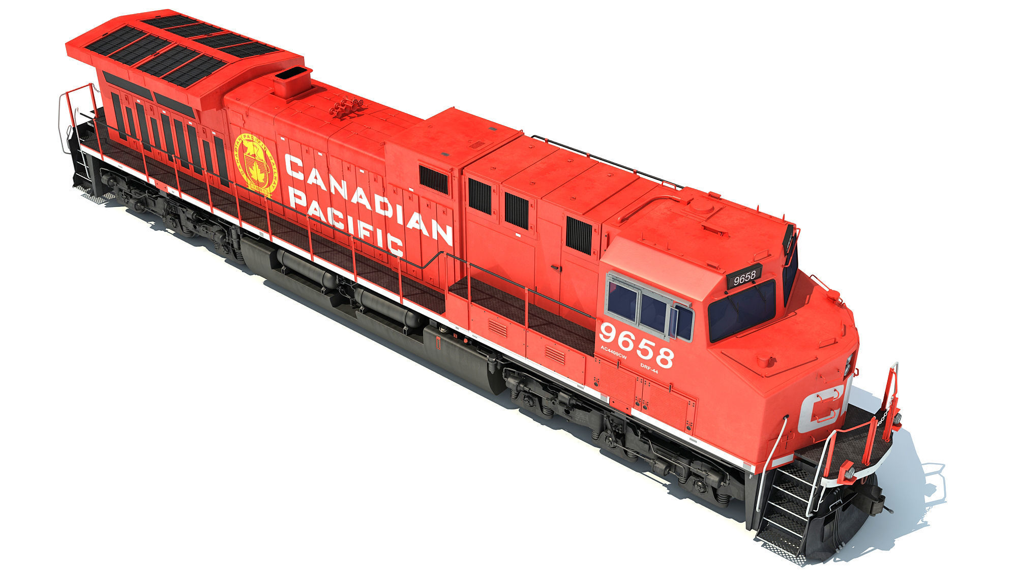 Canadian Pacific Locomotive 3D model_8