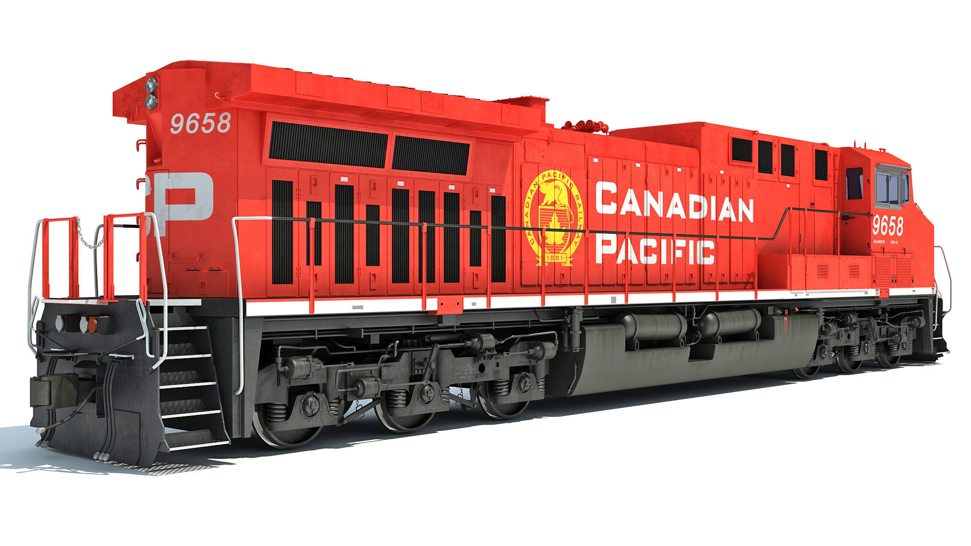 Canadian Pacific Locomotive 3D model_5